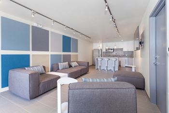 Club house  with  kitchen, cafe, business center and lounge